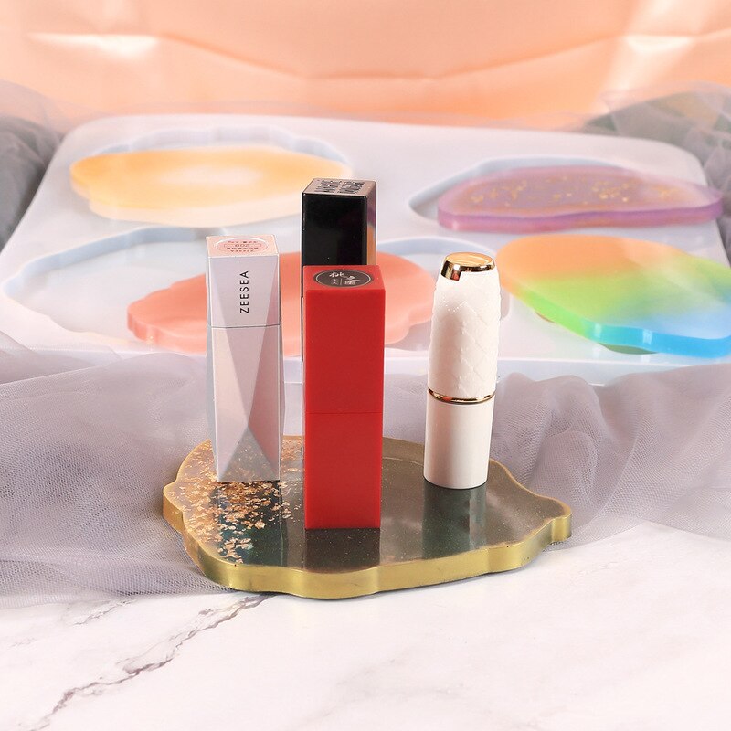 Diy Crystal Epoxy Coaster Mold Grote Tafel Siliconen Mal Collectie Van Multi-Specificatie Base Cup Mat Siliconen Mal