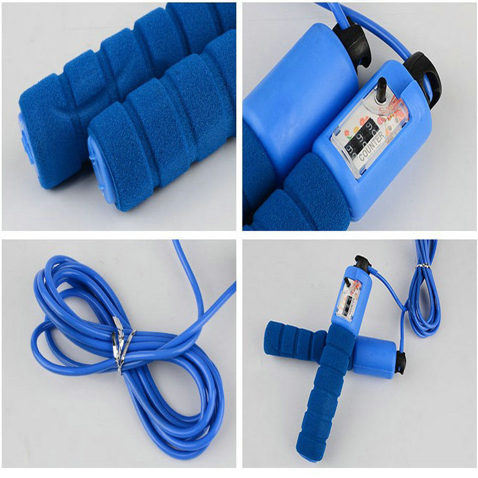 Cordes à sauter avec compteur sport Fitness réglable vitesse rapide comptage sauter corde à sauter équipement d'entraînement de fil pour adultes enfants