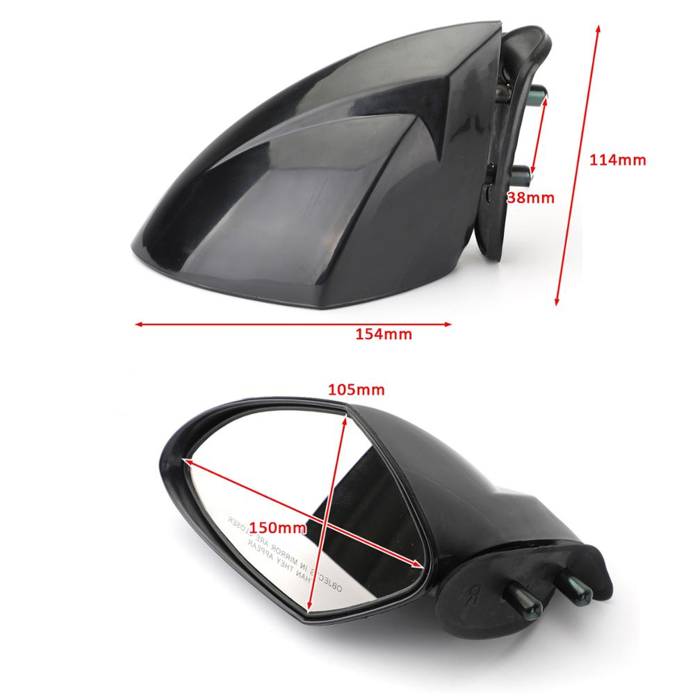 Artudatech retrovisor espejos laterales par para Yamaha motos de VX VXR V1 VXS crucero Deluxe Deporte 2005 VX 110