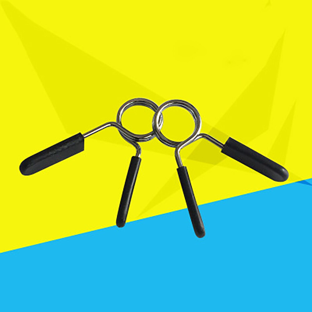 Weight Lifting CAP Barbell Standard 1-Inch Spring Clip Collars 1 Pair Weight Lifting Accessories