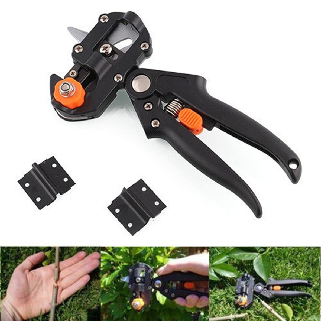 Pfropfen Maschine Garten Werkzeuge + 2 Klingen Baum Pfropfen Werkzeuge Elektroschere Schere Pfropfen Werkzeug Schneiden Pruner