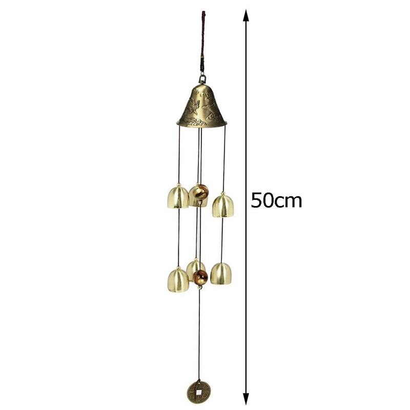 Antique Wind Chime Copper Garden Outdoors Corridor Decor Metal Bell Chinese Wind Outdoor Wind Chimes