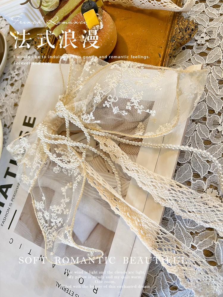 Franse Kant Strikje Gordijn Decoratie Accessoires Kleine Accessoires Nordic Tie Touw Ornament Kanten Stropdas Touw Hanger.