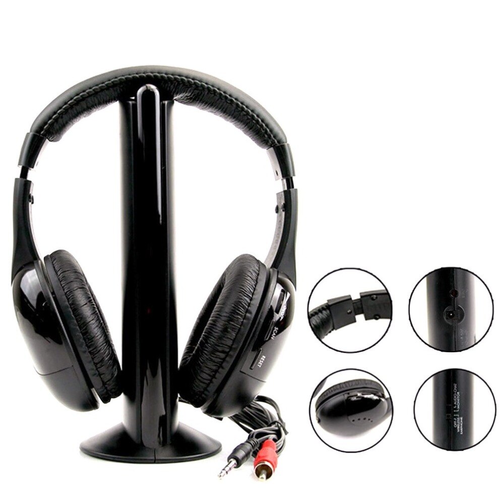 Multi-occasion Wireless Headset For TV Computer 3.5mm High-fidelity sound Headset With FM radio Voice Call Function MH2001