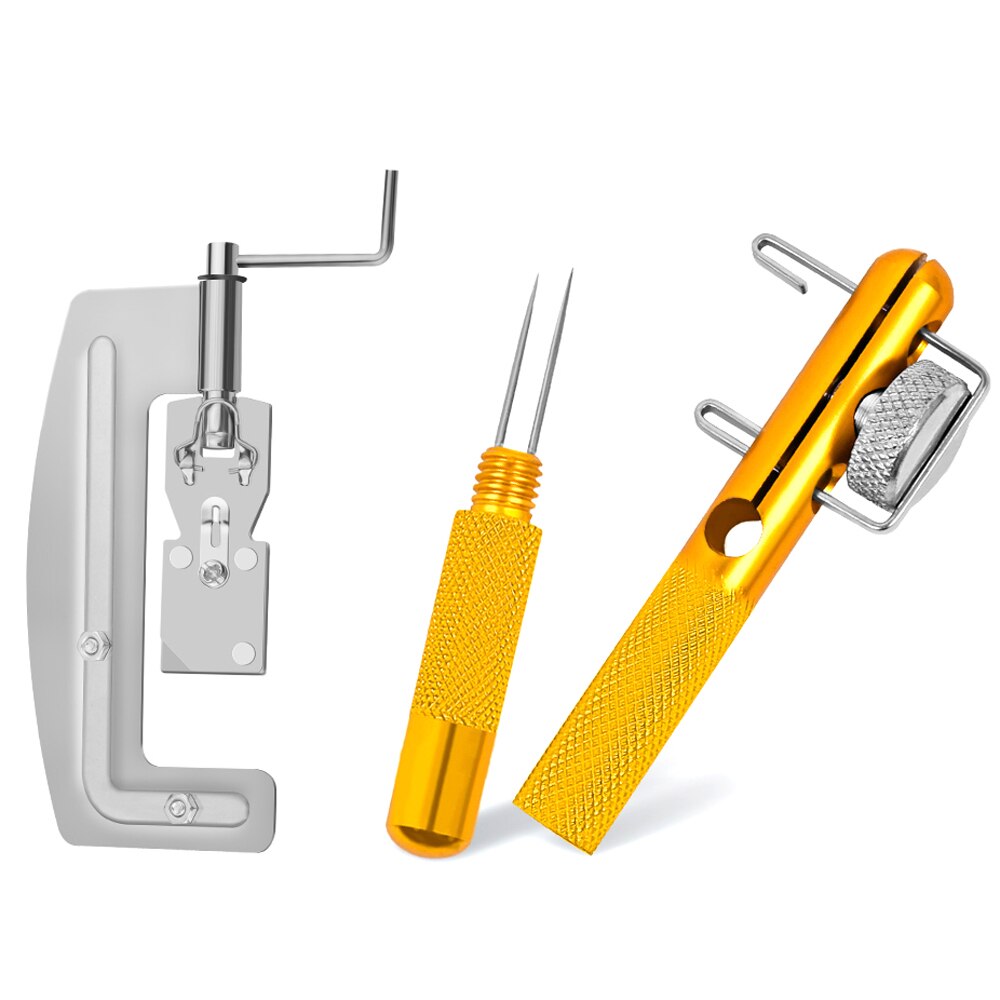 Línea de pesca automática de aleación de aluminio, máquina de nivel de gancho, nudos de aguja de doble cabeza, accesorios para atar anzuelos