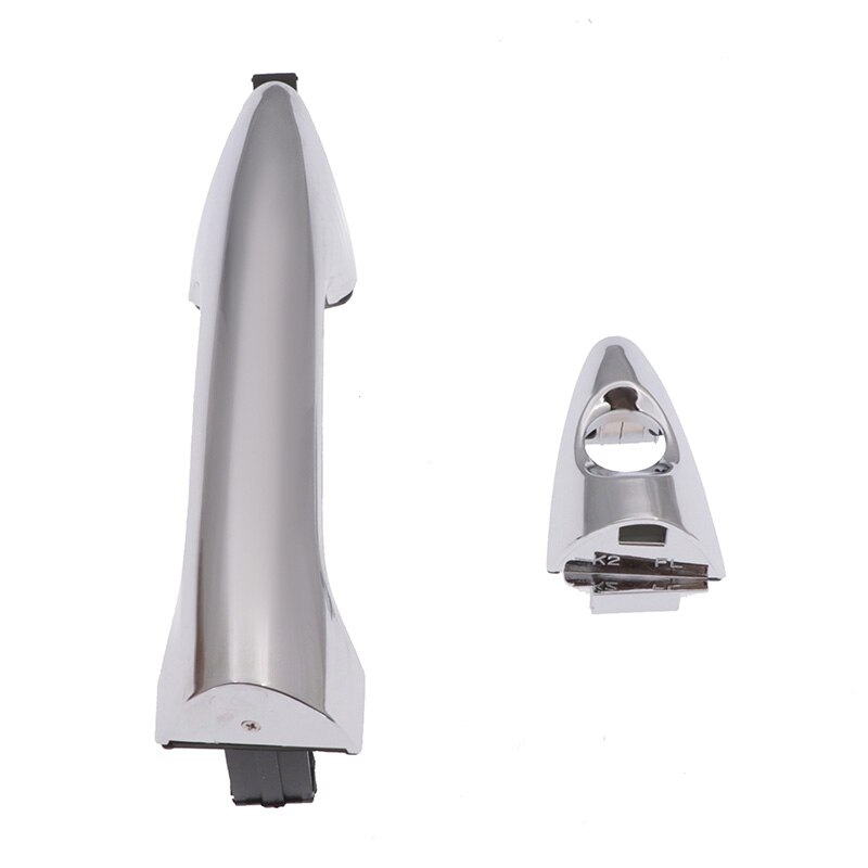 Manija de puerta Exterior delantera, trasera, izquierda y derecha para KIA RIO K2 manijas exteriores galvanizadas, accesorios para automóviles, estilo,
