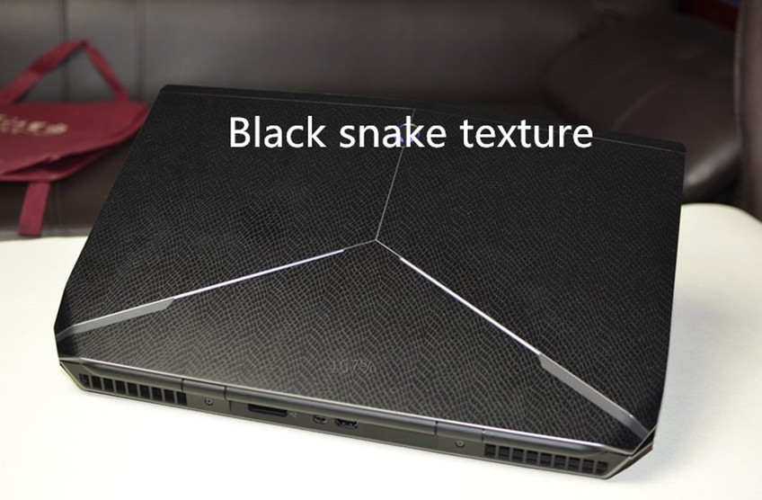 Laptop Carbon fiber Vinyl Skin Sticker Cover For DELL inspiron N5010 M5010 15R 15.6" old version: Black Snake texture