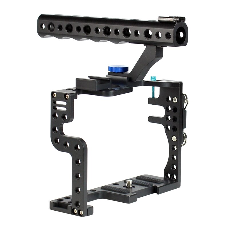 JABS Camera Cage Stabilizer, Aluminum Alloy Camera Video Cage for Panasonic LUMIX GH3/GH4 with Top Handle: Default Title