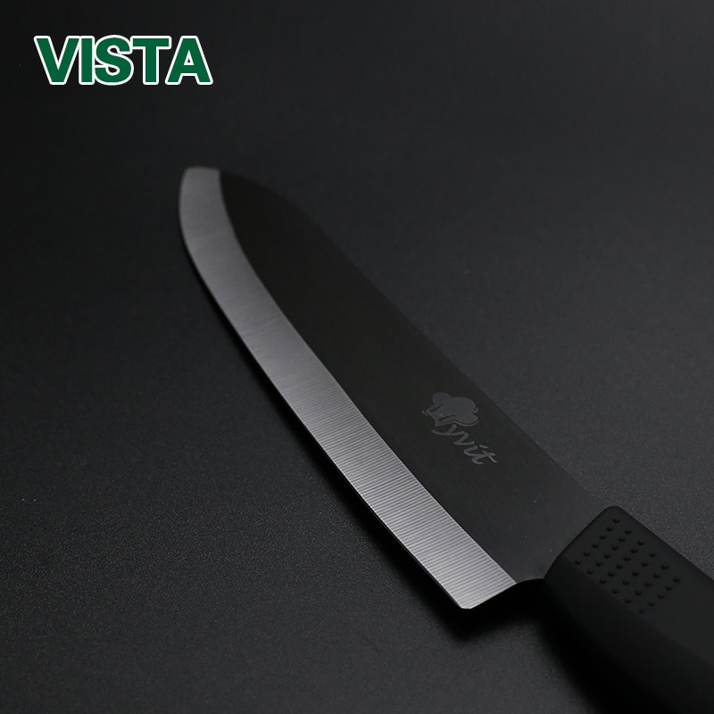 Brödkniv servad tårtkniv svart blad 4 färg 6 tum ergonomiskt handtag keramisk brödkniv matlagningsredskap kökskniv