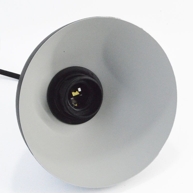 Lameshade-Lampe de chevet en métal, abat-jour de budgétaire demi-cercle noir, accessoires d'éclairage pour table de face
