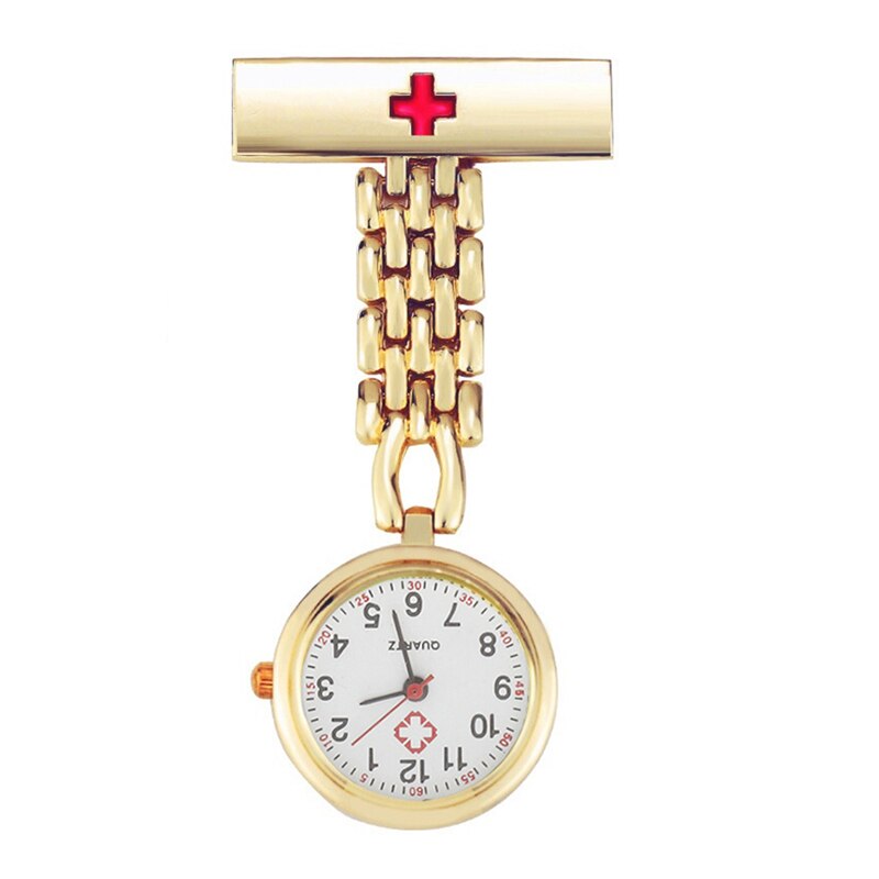 Mini reloj colgante de enfermera, accesorio Retro luminoso, Cruz Roja, broche colgante, reloj de cuarzo de bolsillo, novedad de: 06