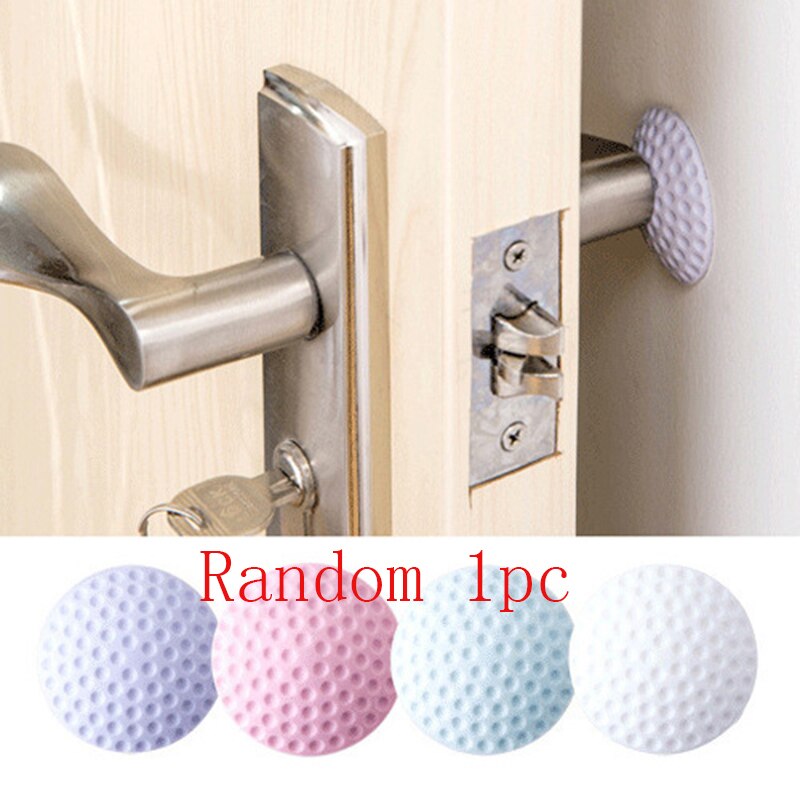 Dørputer 4 farger dørstoppere dørstopper gummi veggfendere støtsikker kollisjonspute selvklebende silikonpads