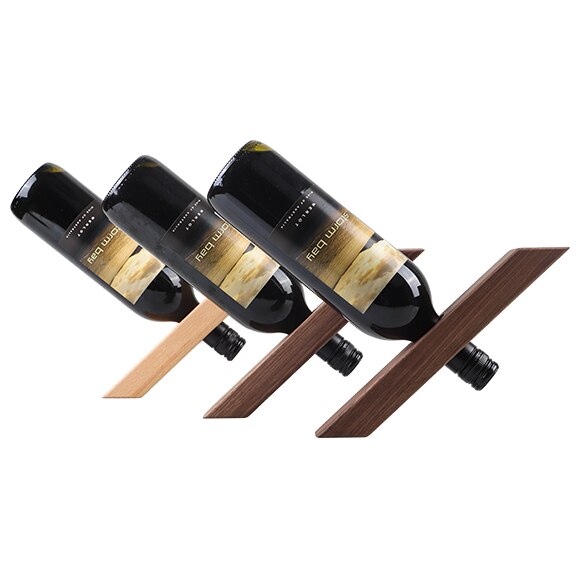 Solid Wood Japan Styl balanced Wine Rack Walnut Wine Cabinet Living Room Decoration Household Oak Wine Bottle Bracket