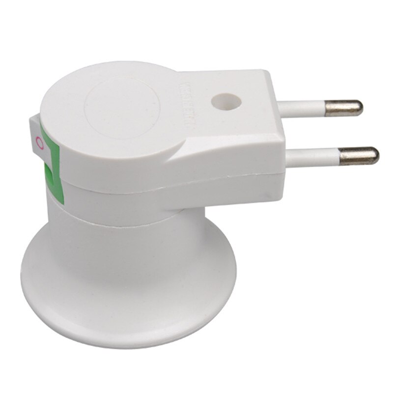 1Pcs E27 Led Lamp Socket Base Type Om 110V 220V Eu Plug Lamp Houder Converter + aan/Uit Schakelaar