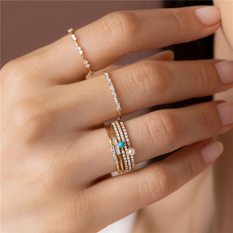 Inmaker Anillo Koper Vrouwen Ring 7Mm Bruiloft Vinger Ringen Voor Paar Minnaar Romatice Engagement Sieraden Bijoux Femme 2022