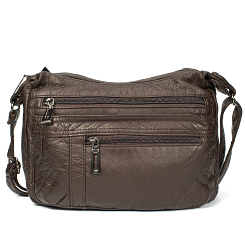 Annmouler Vrouwen Crossbody Tas Zachte Pu Lederen Schoudertas Goede Messenger Bag Kleine Size Purse Dames Handtassen: Cofee