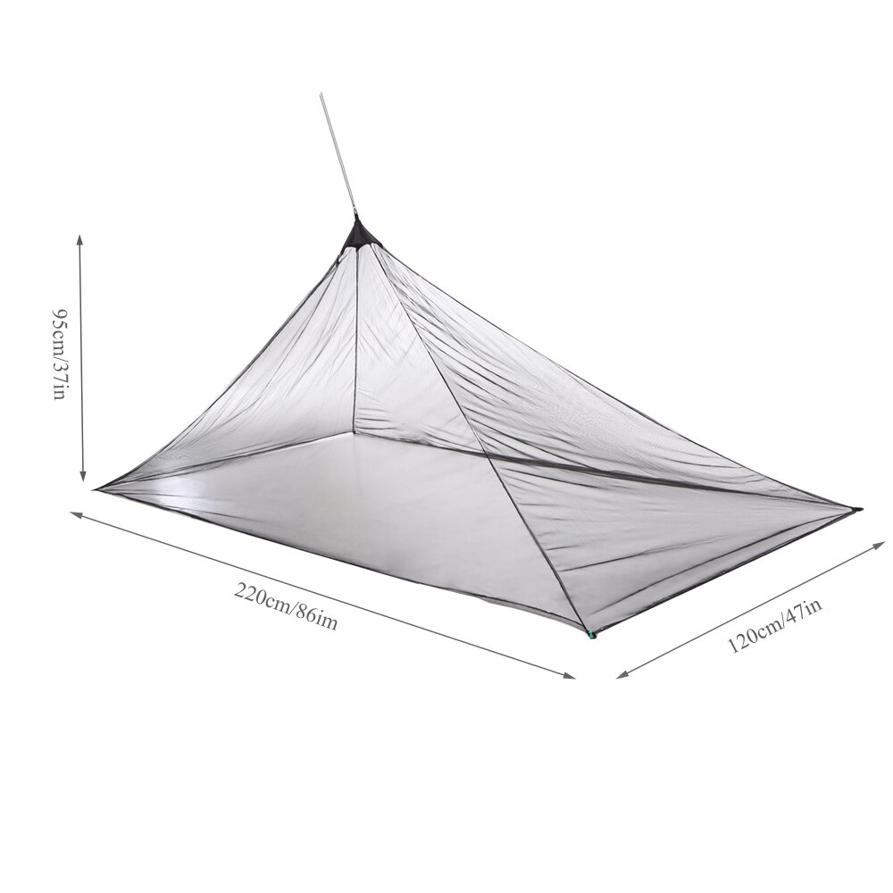 Ultralight Summer Mesh Tent Camping Outdoor Tent Mosquito Repellent Tent Net Outdoor Insect Bugs Shelter Pyramid Mesh Net