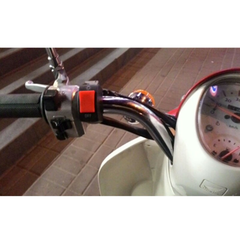 Botón Universal de manillar, Conector de bala, moto rcycle, moto, faro delantero, interruptor de luz Led, lámpara de encendido apagado para moto bycle reacondicionada