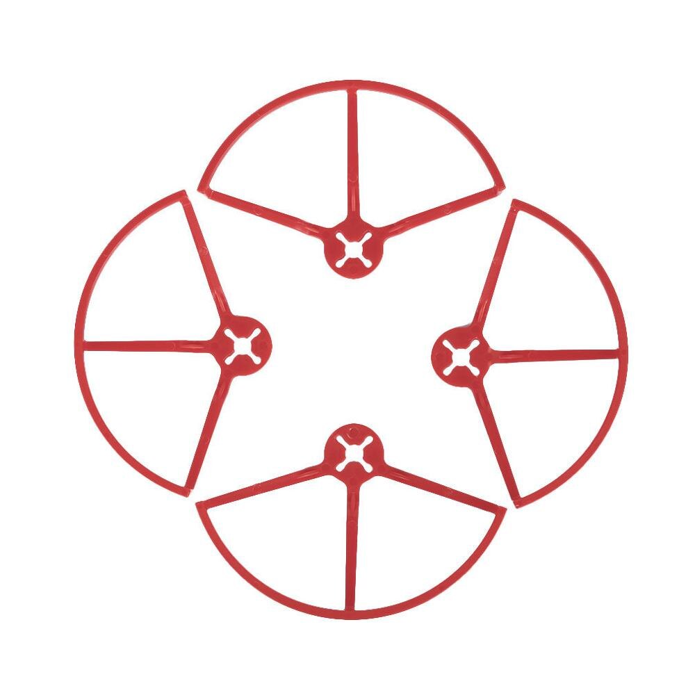 4 stk 4 5 tommer propellerbeskyttelse drone anti-kollosionsbeskytter dækring til 4045 5045 5149 propel qav 250 rc quadcopter dele: Bundt 2 / Rød