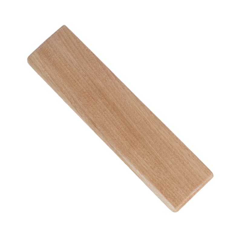 Handballenauflage aus massivem Holz, individuelle Tastatur, Handgelenkauflage aus Holz, Birnenholz, Eiche, Handfläche, betonen für 68/87/98/100/104 Tastaturspielzubehör: XXS / Braun