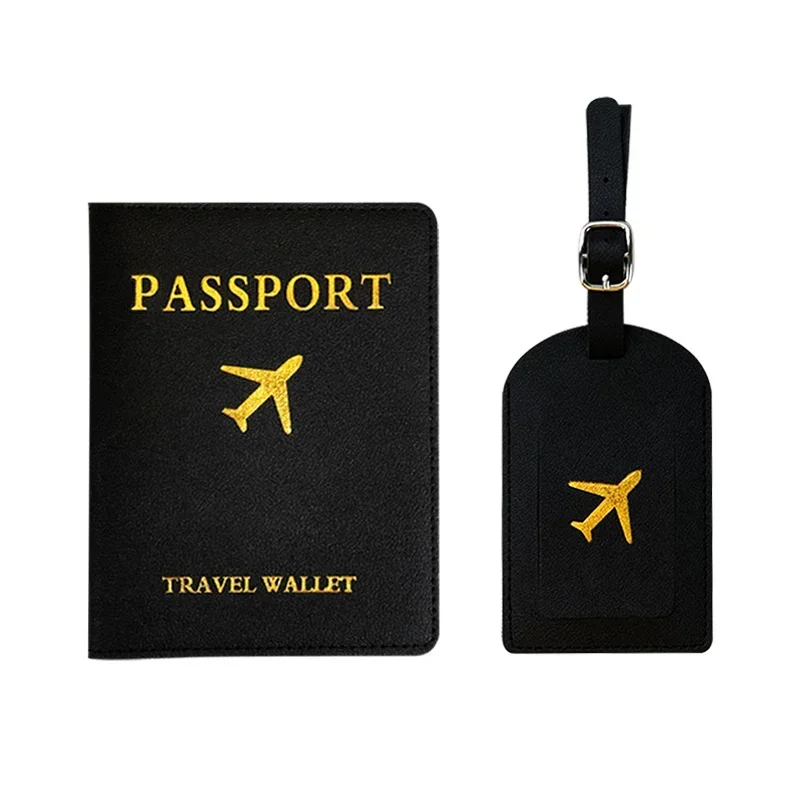 Reise Koffer Tasche Zubehör Leder Gepäck Stichworte Reisepass Abdeckung Ich würde Karte Adresse Name Halfter Etikett Gepäck Internat Tasche Stichworte