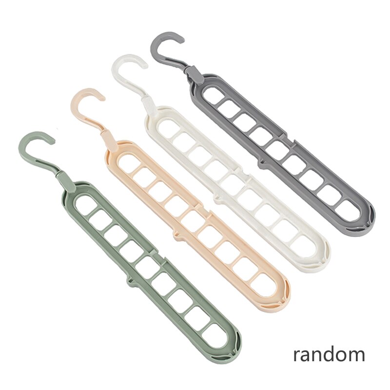 Multi-function 360 Rotating Magic Hanger 9-hole Space Saving Hanger Folding Magic Hanger Wardrobe Drying Clothes Clothes Storage: 6