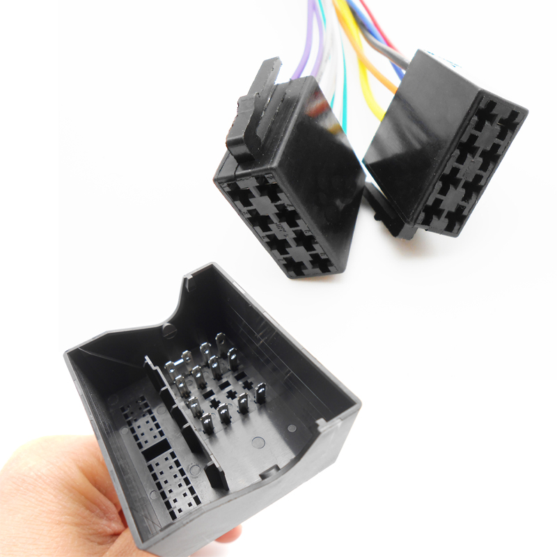 Arnés de cableado Quadlock, para autoradio ISO, cable eléctrico automotriz, compatible con VW, Seat, Skoda, BMW, Ford