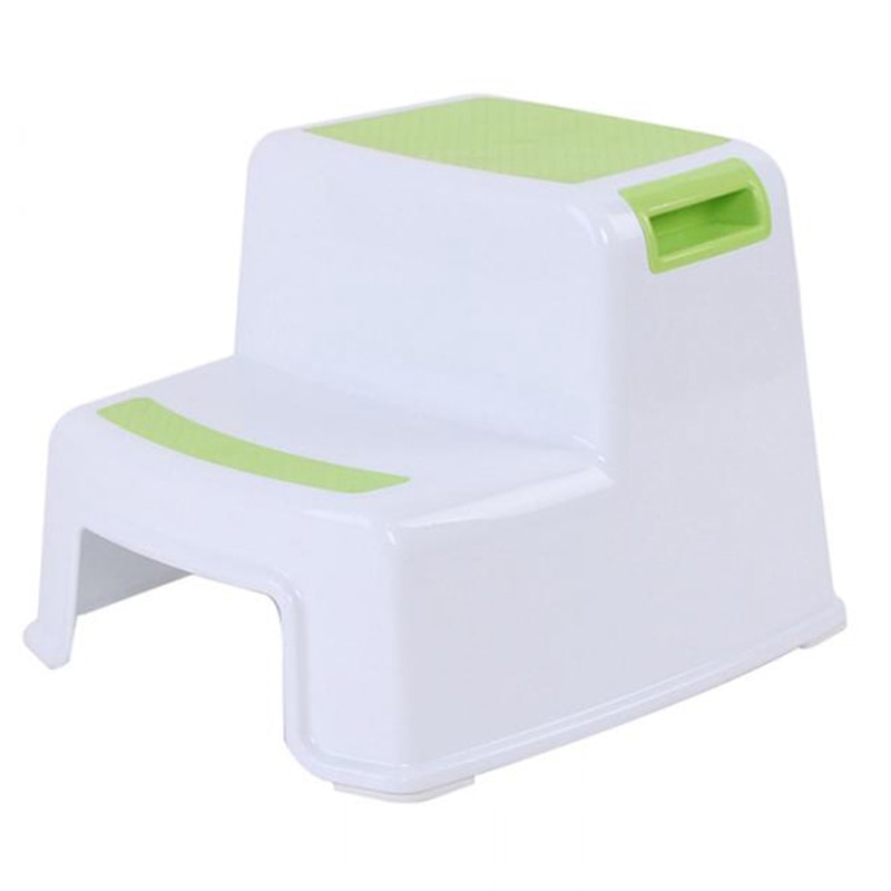 Krukje met 2 treden voor kinderen - kinderkrukje met antislip zachte grip voor veiligheid als krukje voor zindelijkheidstraining in de badkamer