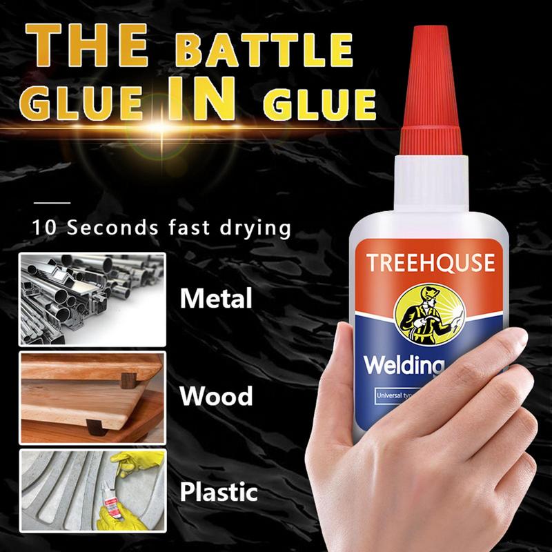 Metal Glue Heavy Duty Waterproof 50ML Metal Welding Glue With Nozzle Applicator Instant Bond Weld Metal Repair Glue Quick Drying