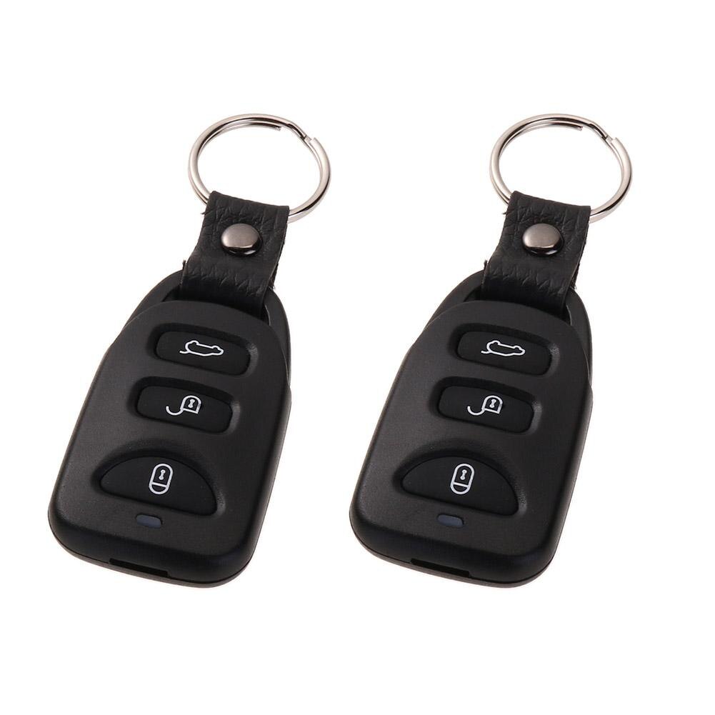 Car Alarm Systems Auto Door Lock Vehicle Keyless Entry Keychain Alarm System With Remote Car Styling Controller Universal