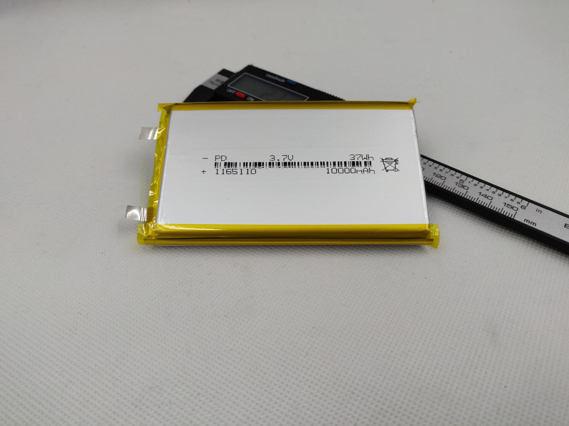 3.7V Lithium Polymeer Batterij 1165110 10000Mah