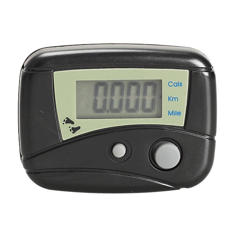 LCD Display Run Step Pedometer Walking Detection Distance Calorie Counter Passometer Black 3 Counting Modes 4.5 x 3.5 x 1.2cm
