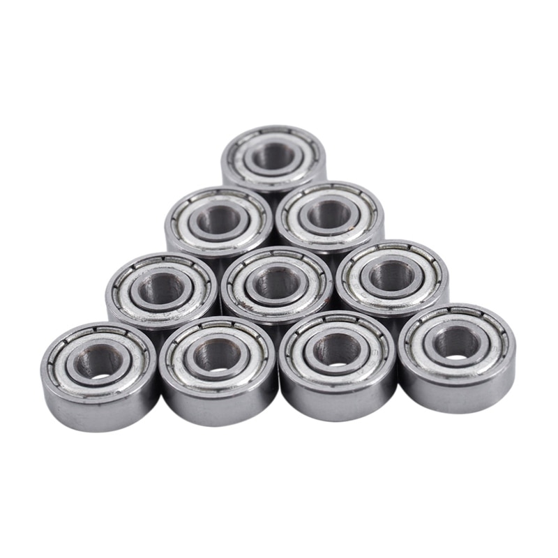 4X11X4 Mm Miniatuur Diepgroefkogellager Stalen Skateboard Lagers 694ZZ 694Z Pack Van 10: Default Title