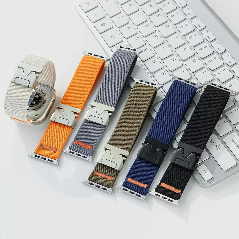 Parachute Bandjes Voor Apple Horloge ultra 2 Band 49mm 45mm 46mm 44mm 42mm 40mm 41mm correa Armband IWatch Serie 10 9 8 7 6 3 SE