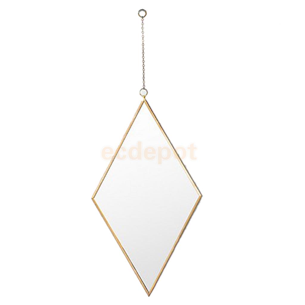 Glass Glamour Dressing Table Vanity Make Up Mirror Bathroom Wall Hangings, with Hanging Strap, Girls: M
