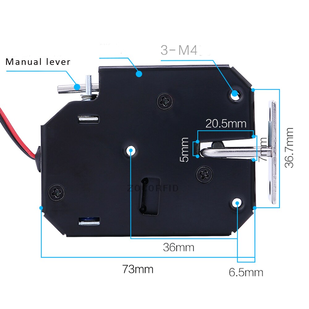 DC-12V electrical Lock Picks latch Electromagnetic Lock for Electronic Locker Smart Cabinet Lock with bouncer status detection