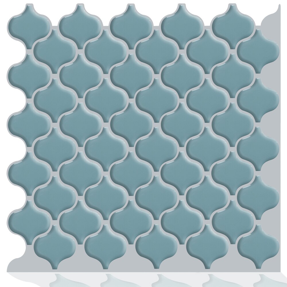 3d mosaik vinyl køkken peel and stick backsplash selvklæbende tapet klistermærke flise  - 1 ark: Mslg -504