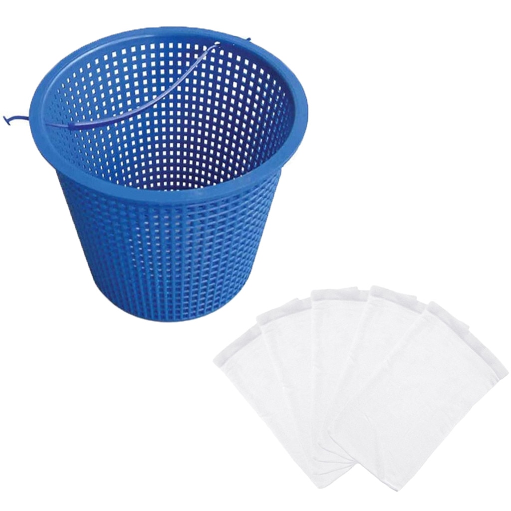 Swimming Pool Skimmer Replacement Basket Include 5/10/20 Pcs Skimmer Socks Swimming Pool Skimmer Replacement Basket Socks #5