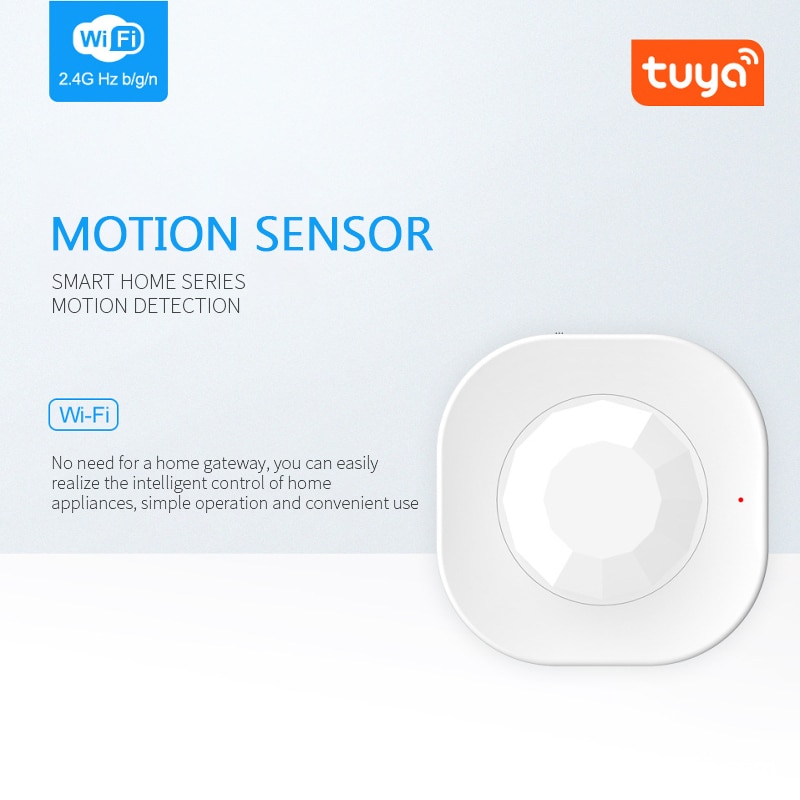 Wifi Smart Pir Motion Sensor Alarm Tuya Smart Leven App Afstandsbediening Mini Alarm Smart Home Detector Security System: Default Title