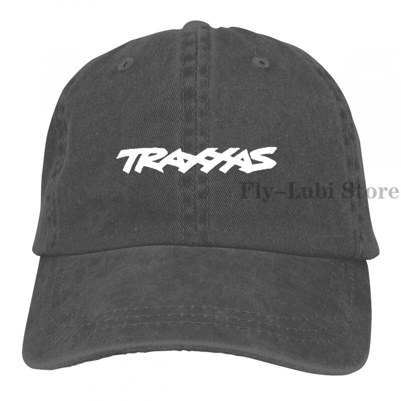 Traxxas Baseball cap men women Trucker Hats adjustable cap: 2-Black