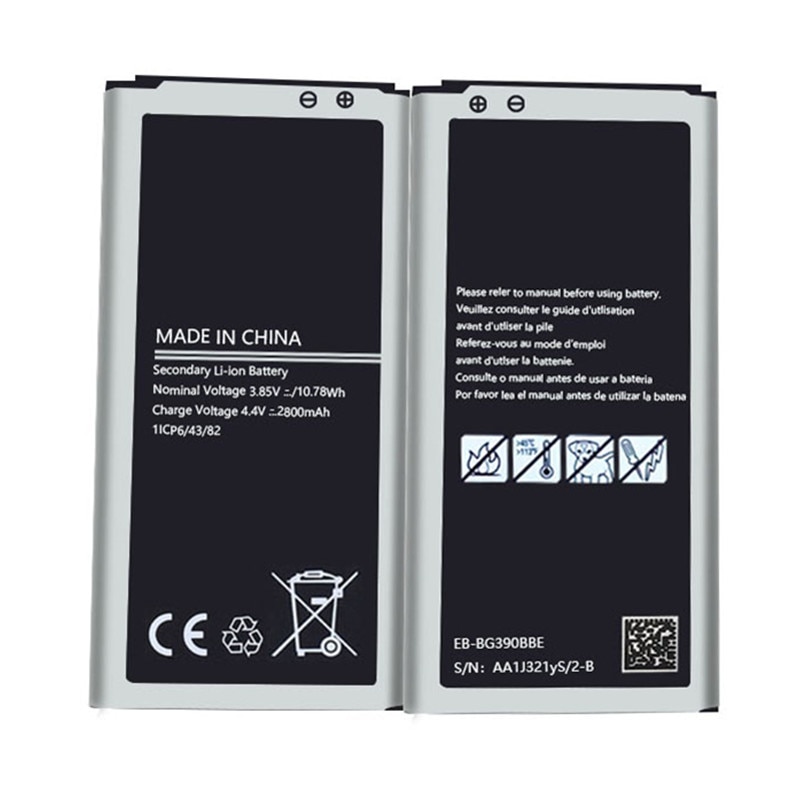 Phone Battery for Samsung Galaxy Xcover 4 SM-G390 SM-G390F SM-G390W SM-G390Y EB-BG390BBE Replacement Bateria 2800mAh