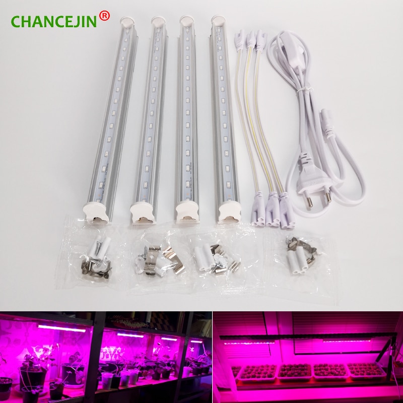 High lumens LED growing lamp with EU/US plug power cable,T5 grow lights widely used for indoor plants vegetable aquarium etc.