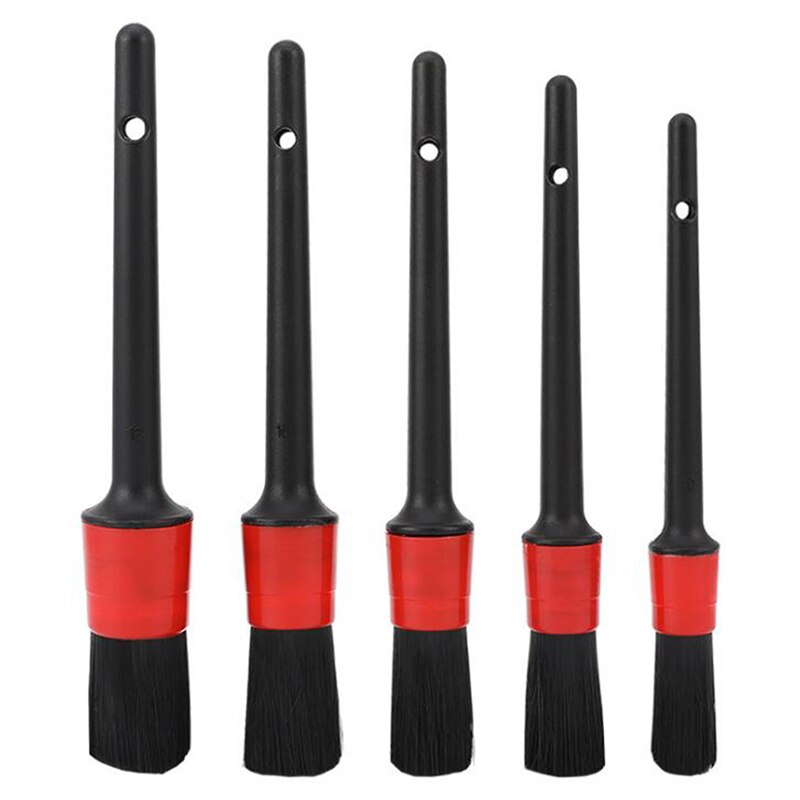 Bi-Trust 5-Piece Car Wash Air Outlet Detailing Brush Set - Auto Dashboard Tool