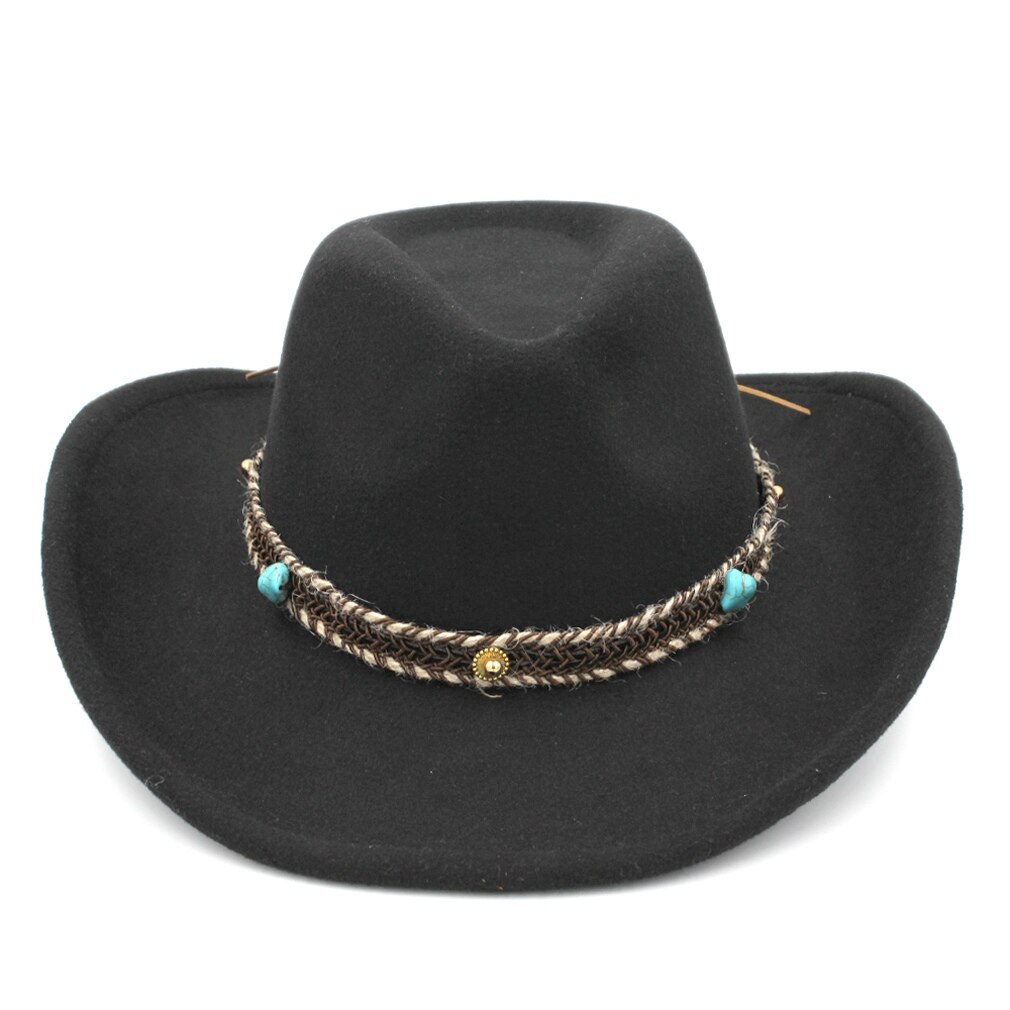 Wide Bim Men And Women's Westen Cowboy Hat Fedoa-Jazz-Hat