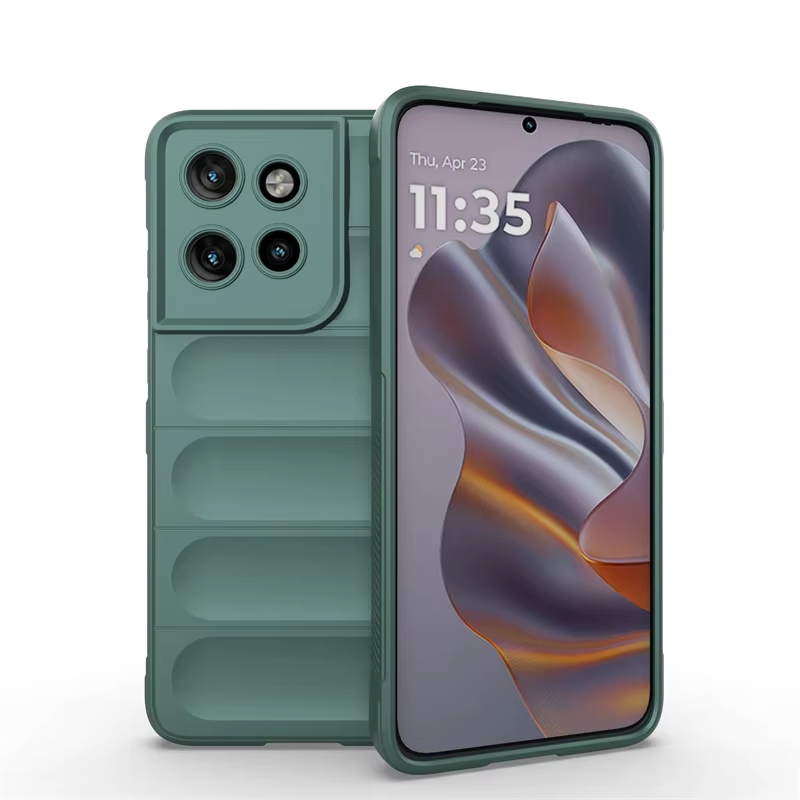 Voor Motorola MOTO Edge 50 Neo 5G Achterkant Telefoon Case Zachte Vloeibare Siliconen Anti-val Schokbestendig Bescherm funda Coupe Gevallen: ABS / green