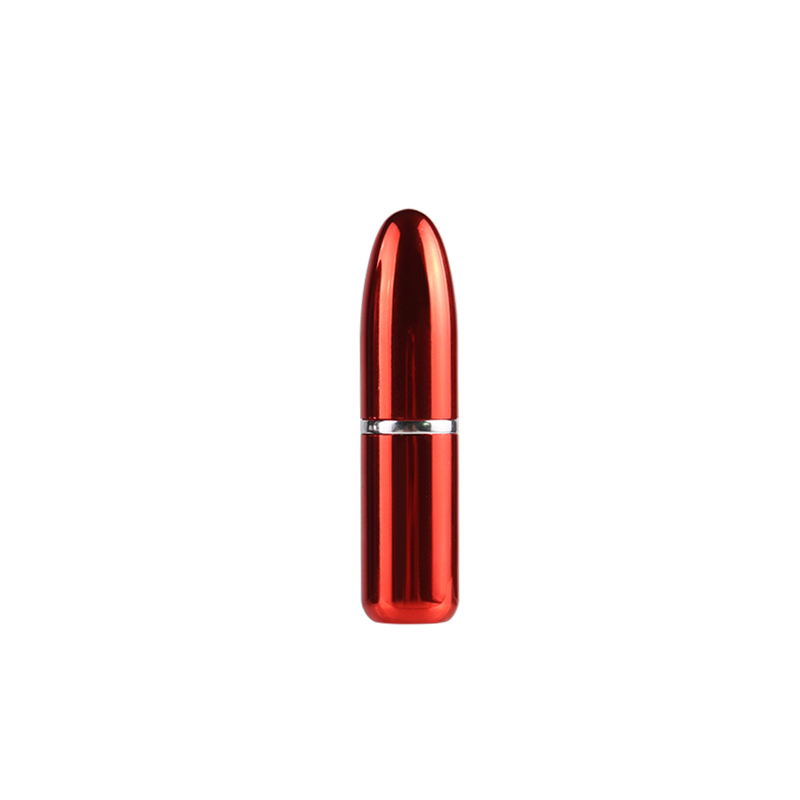 Flacon pulvérisateur de parfum, 3ml, coque en aluminium, revêtement en verre, Portable, brillant: red