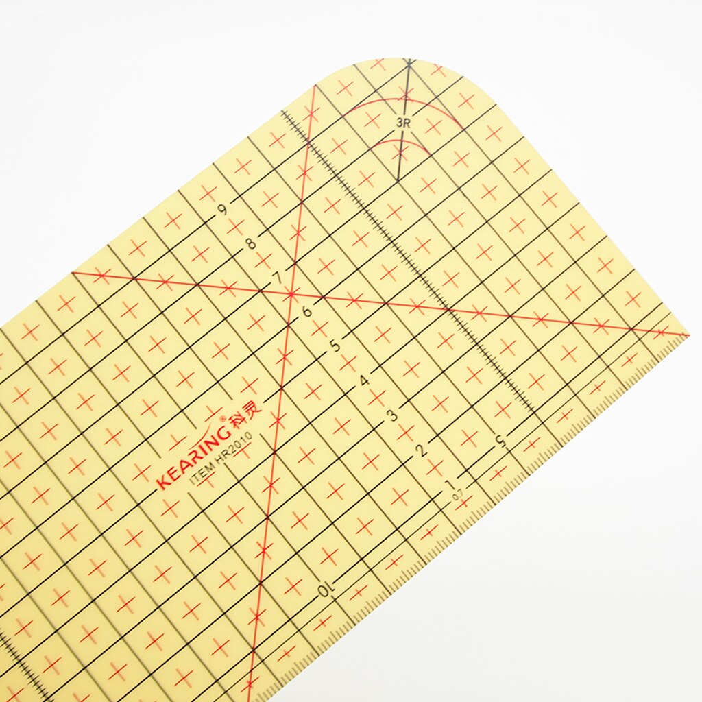 DIY Patchwork Ironing Control Ruler Sewing Tools Steam Iron Non-slip Knitting Accessories 20x10 cm