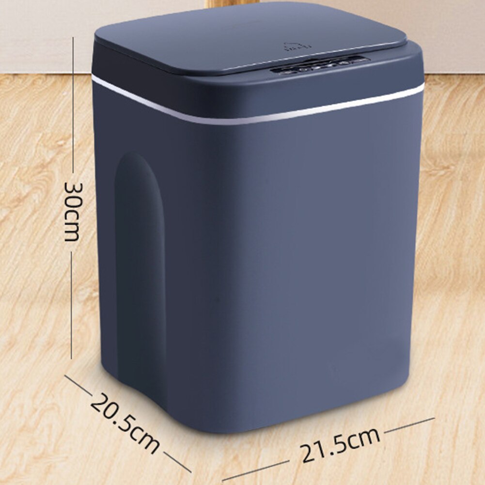 14L Intelligent Trash Can Smart Sensor Dustbin Automatic Sensor Electric Waste Bin Home Rubbish Can For Bathroom Kitchen Garbage: Style B