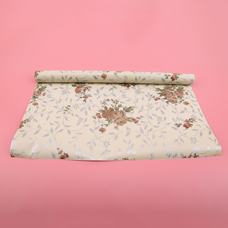 Kitchen Drawer Liner Cabinets Pad Paper Cupboard Placemat Household Wardrobe Pad Thick Waterproof Shelf Liner Shoes Cabinet Mat: Bronzing peony