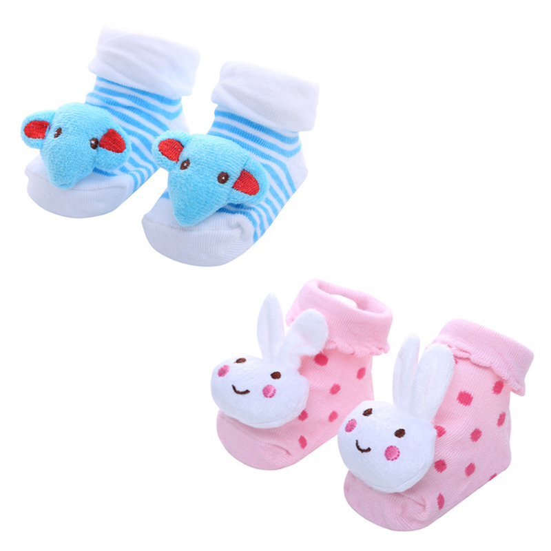 Baby Socks Rubber Anti Slip Floor Cartoon Kids Toddlers Autumn Spring Animal Newborn